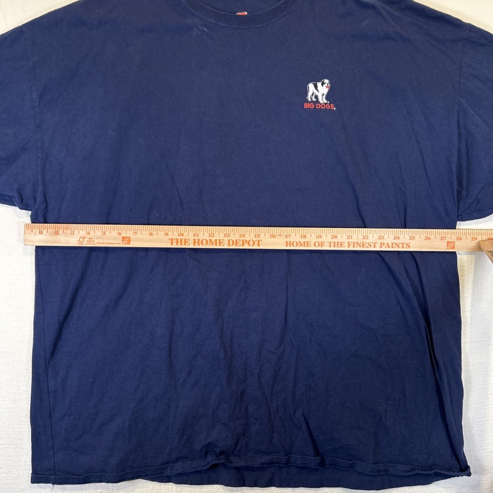 Big Dogs Men 5XL Authentic Blue Shirt Control Freak 100% Cotton Graphic Tee Y2K - Picture 10 of 11